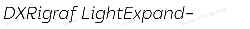 DXRigraf LightExpand字体转换 DXRigraf LightExpand字体转换
